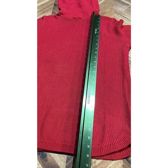 Talbots Sweater Cowl Neck Cotton Modal Blend Knit Heavyweight Womens Small New - Picture 7 of 8